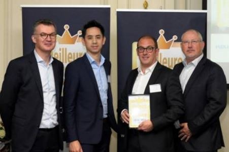 De gauche à droite : Franck LESOUQUET, Directeur d’Enseigne ; Sébastien QUACH, Directeur Marketing ; Christophe LABELLE, Directeur Général Adjoint ; Dominique CHARTROU, Directeur Commercial Groupe.