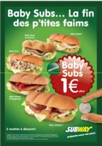 La franchise SUBWAY lance les Baby Sub !