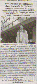 Félicitations à Thierry Mulot, nouveau concessionnaire Eco Travaux