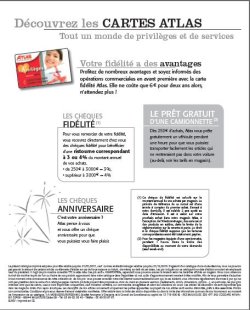 Chez la franchise Atlas, on récompense les fidèles!