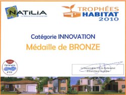 Trophée Habitat Bleu Ciel d&rsquo;EDF pour la franchise de construction de maison bois