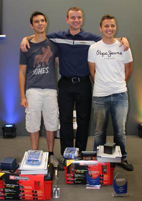 Raphaël et Romain, vainqueurs du Challenge Mécanique Norauto