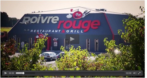 Visite d&rsquo;un restaurant Poivre Rouge en vidéo