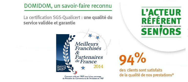 Deux récompenses pour les franchisés Domidom