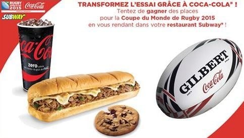 Jeu pour tenter de gagner des places pour la coupe du Monde de Rugby 2015