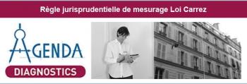 Règle jurisprudentielle de mesurage, Loi Carrez expliquée par la franchise Agenda diagnostics