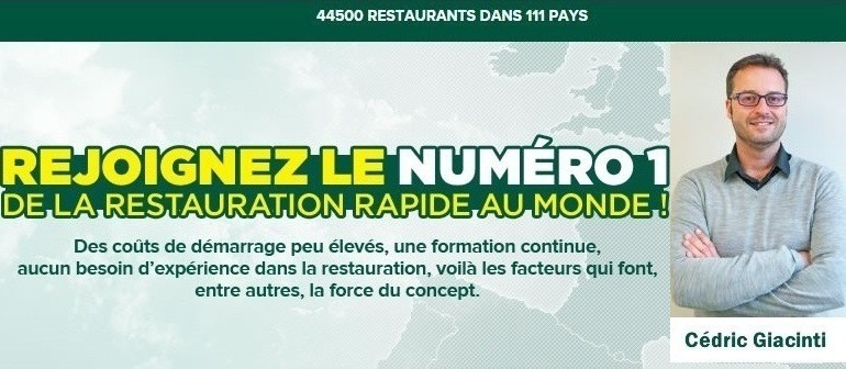 Le réseau Subway nomme un de ses franchisés au poste de « Country Manager » France et Belgique