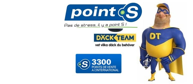 Point S « leder den svenska däckmarknaden »  (est leader du marché suédois du pneu)