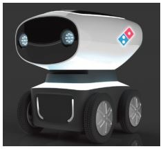 DRU, le robot autonome de livraison pour l&rsquo;enseigne Domino&rsquo;s Pizza Australie