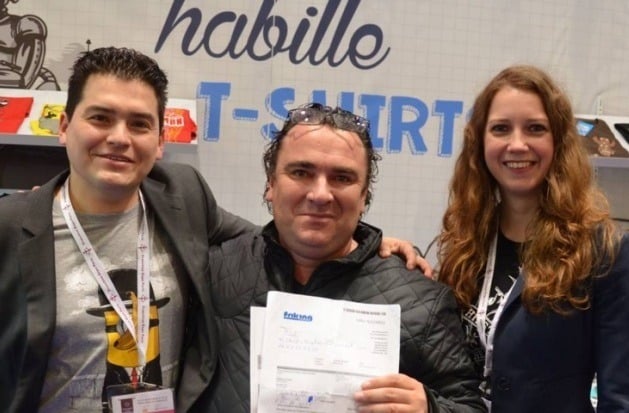 Nombreux sont les nouveaux franchisés qui sont venus rendre visite à John Calderon au salon