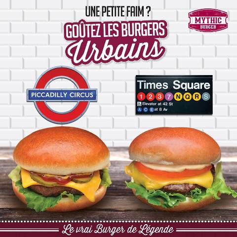 Deux nouveaux burgers urbains TimesSquare & PicadillyCircus