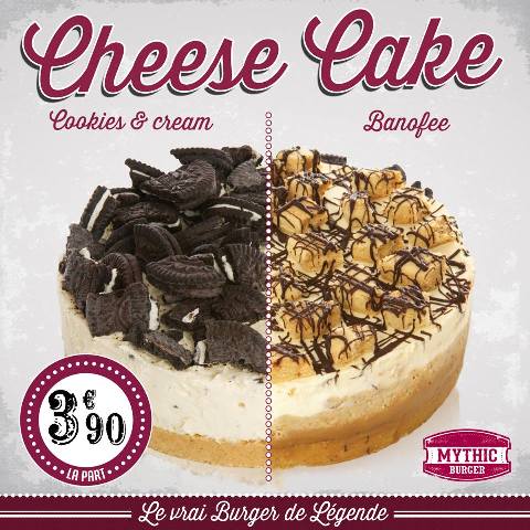 Cheese Cake Mythic Burger