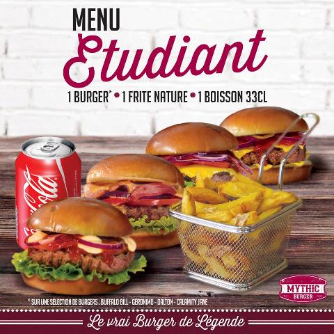 Menu étudiant à l'occasion du salon étudiant