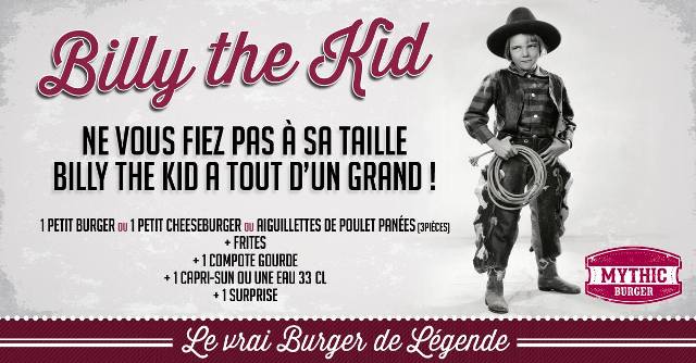 Menu enfant: BillyTheKid