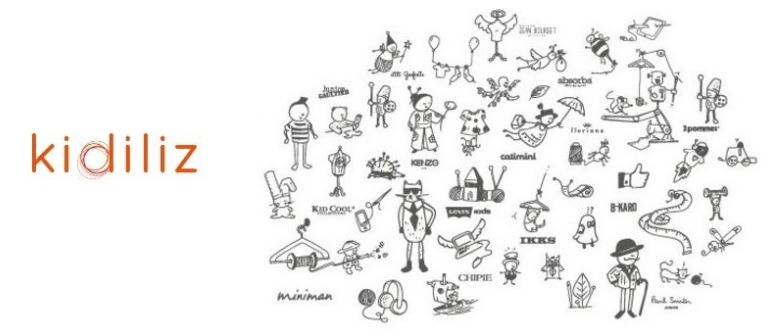 Les marques vendues au sein du réseau Kidiliz