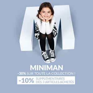 Kidiliz a offert 30% de remise sur les articles Miniman