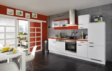 Cuisine Ixina rouge et blanc