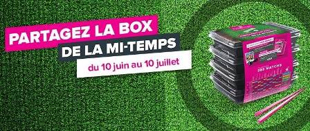 "Box de la mi-temps" par Planet Sushi