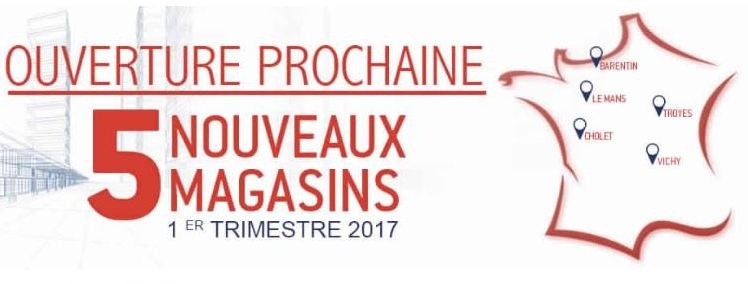 Mobilier de France ouvre 5 nouveaux magasins durant le premier trimestre 2017