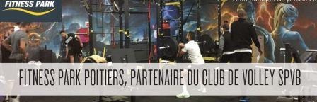 Le club Fitness Park Poitiers partenaire du club de volley SPVB