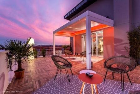 Pergola en toiture-terrasse Concept Alu