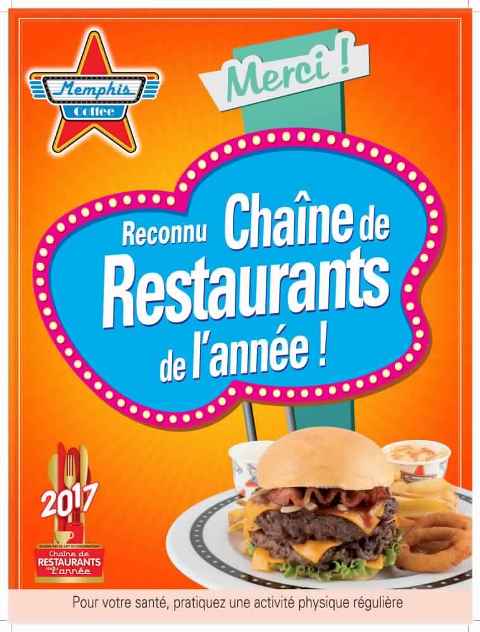 L'enseigne Memphis Coffee reconnue "Chaîne de restaurant de l'année"