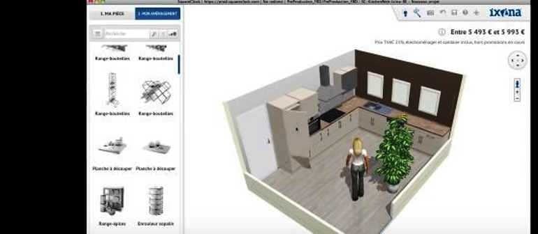 Les clients d&rsquo;Ixina peuvent concevoir leur cuisine en 3D
