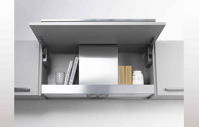 Meuble haut avec hotte inbox