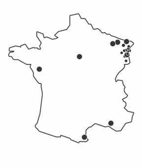 Implantations du réseau La Pizza de Nico