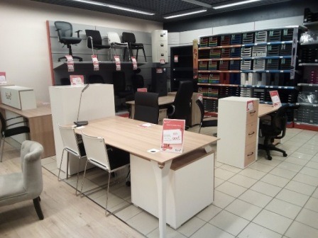 Nouveau magasin Hyperburo Avranches, espace mobilier
