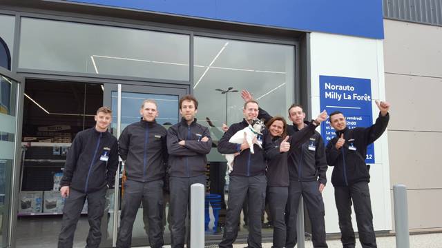 Equipe nouveau centre franchisé Norauto Milly-la-Forêt