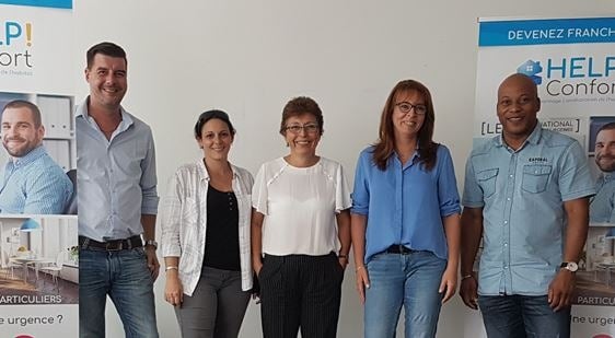 De gauche à droite: Ludovic Touzè (Tours), Marilyne Barny (Guyane), Annie Fradet (Guyane),Patricia Hauterre (Bretigny s/Orge et Evry), Ruddy Haguy (Guyane)