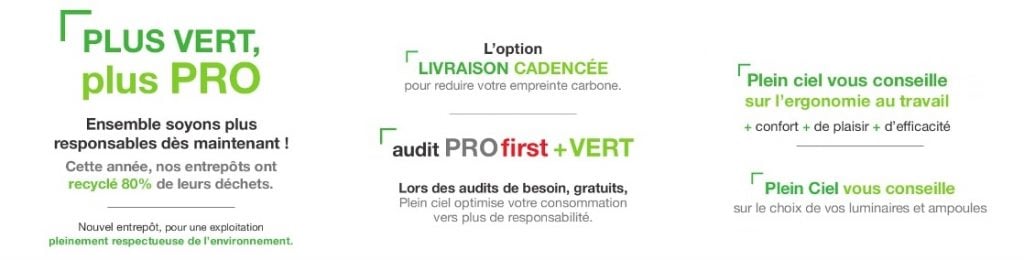 Plein Ciel, une enseigne verte