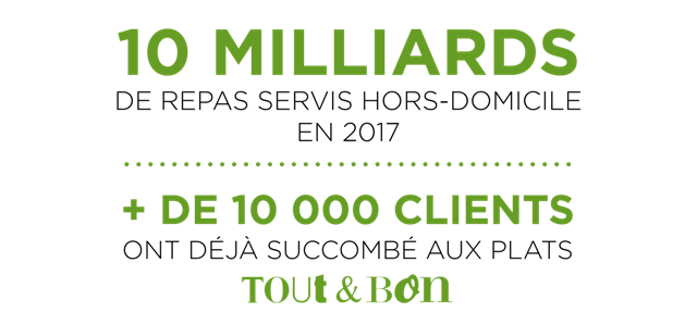 10 milliards de repas servis hors domicile en 2017 - 10 000 clients chez Tout & Bon