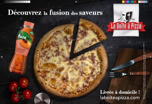 La Boîte à Pizza & Mythic Burger et Fuze Tea s’associent pour cette fin d’année