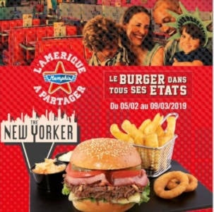 Le nouveau Burger « The New Yorker » débarque dans les restaurants du réseau Memphis