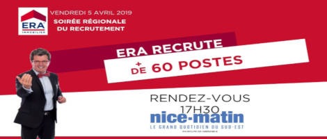 ERA Immobilier recrute de nouveaux collaborateurs !