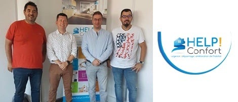 De nouveaux franchisés HELP Confort finalisent leur session de formation