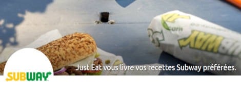 Subway en livraison ? C’est désormais possible avec Just Eat !