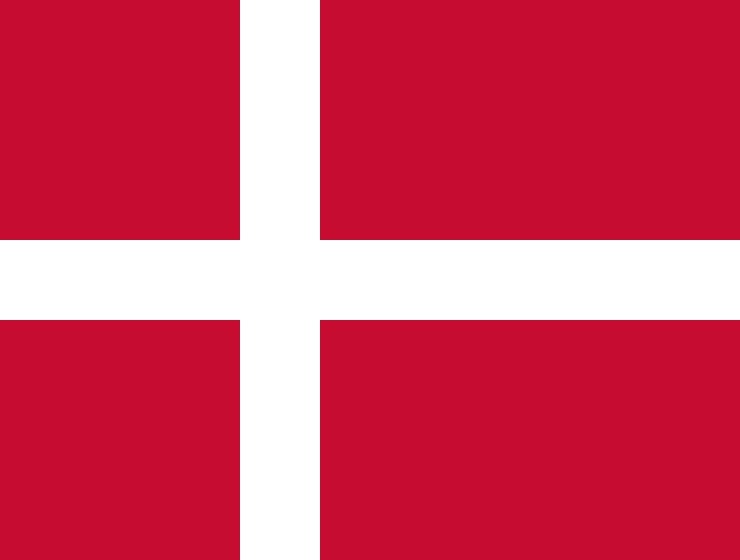 Le Danemark drapeau