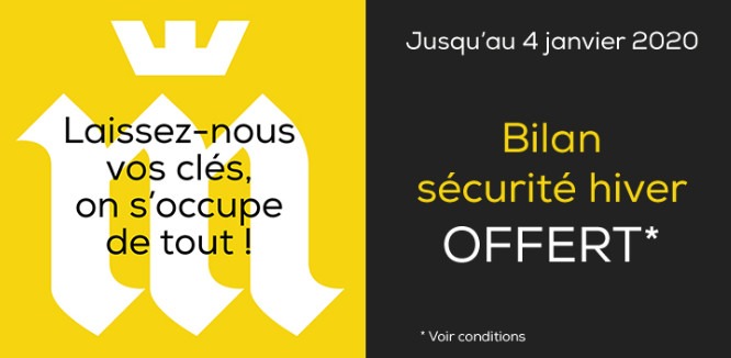 Bilan sécurité hiver offert chez Midas