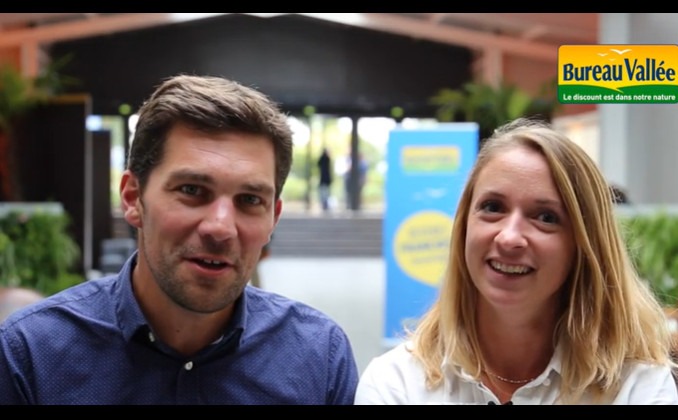 Sophie et Yvan, franchisés Bureau Vallée à Saintes et Cognac