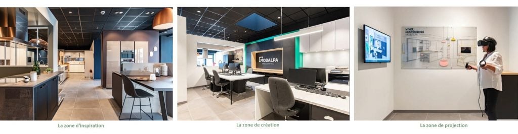 3 zones magasin Mobalpa