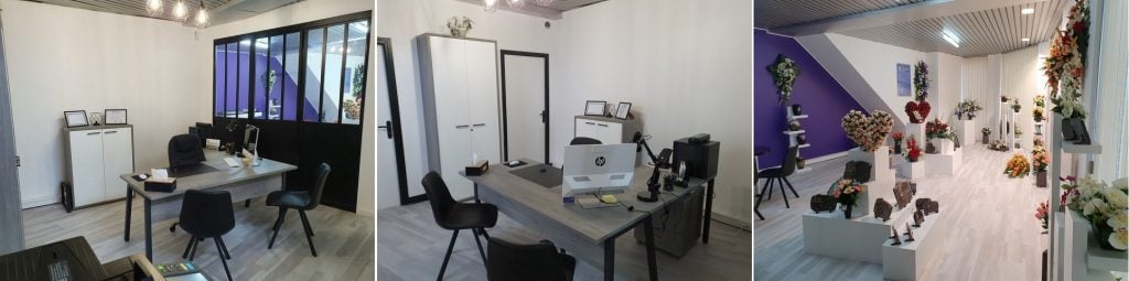 Intérieur agence Philae Services Funéraires Valenciennes