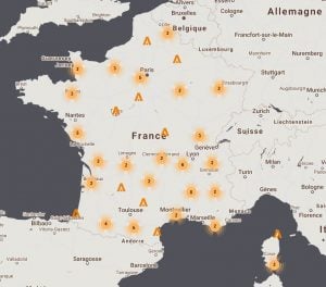 Implantations réseau Caséo