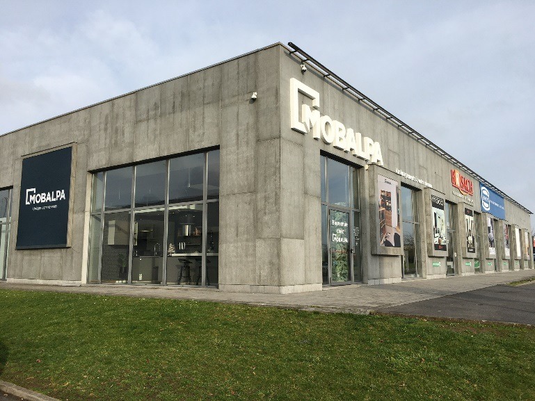 Façade magasin franchisé Mobalpa de Seclin