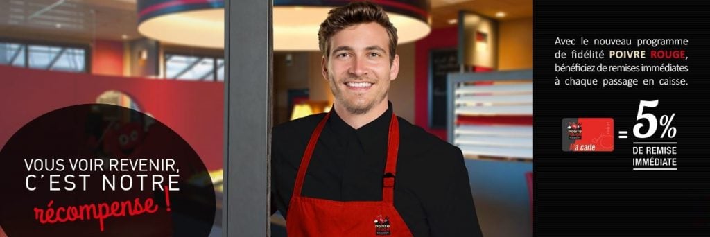 Franchise Poivre Rouge - Carte de fidélité