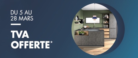 Du 05 au 28 mars 2020, la franchise Mobalpa vous offre la TVA !