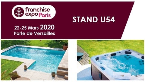 Aquilus Piscines et Spas au Salon Franchise Expo stand U54
