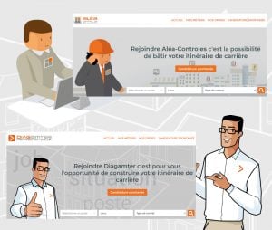 Nouveaux sites de recrutement Diagamter et Aléa Contrôles